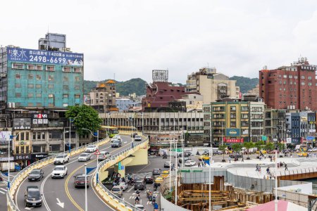 Photo for Keelung, Taiwan - 19 August 2022: Keelung city street in Taiwan - Royalty Free Image