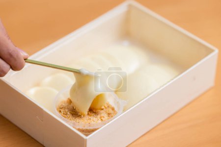 Photo for Taiwan style mochi with peanut powder - Royalty Free Image
