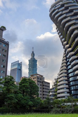 Photo for Taipei, Taiwan - 18 August 2022: Taipei city landmark - Royalty Free Image
