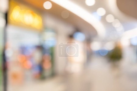 Téléchargez les photos : Centre commercial en vue floue - en image libre de droit