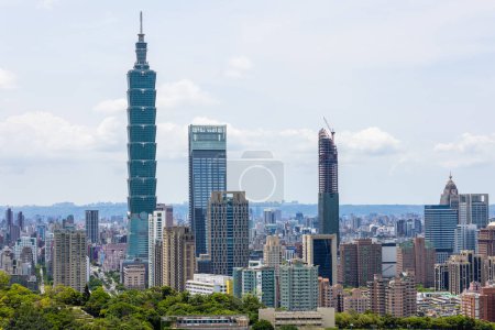 Photo for Taipei, Taiwan - 02 Ma 2023: Taipei city landmark in Taiwan - Royalty Free Image