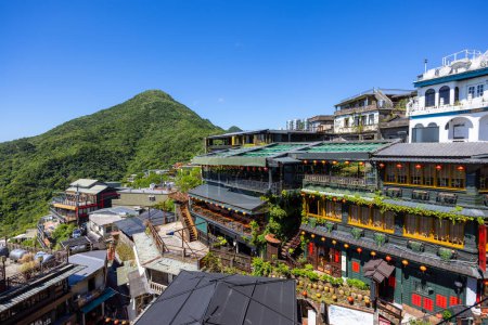 Photo for Jiufen, Taiwan - 07 August 2022: Famous restaurant in jiufen of taiwan - Royalty Free Image