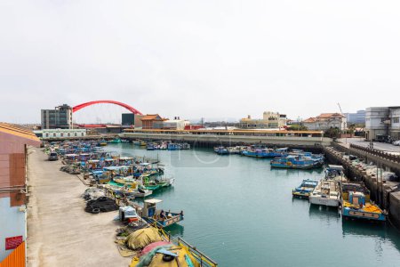 Foto de Taipéi, Taiwán - 01 de marzo de 2023: Puerto pesquero de Zhuwei en Taiwán - Imagen libre de derechos