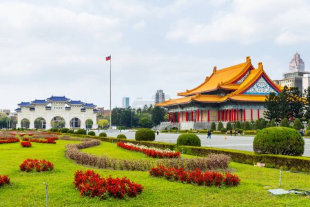 Photo for Taipei, Taiwan - 03 March 2023: National Concert Hall in Chiang Kai shek Memorial Hall in Taipei of Taiwan - Royalty Free Image