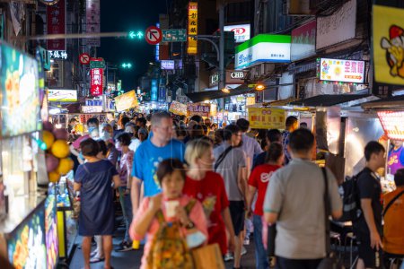 Photo for Keelung, Taiwan - 06 July 2023: Keelung Night Market in Taiwan - Royalty Free Image