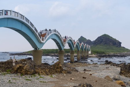 Photo for Taiwan - 14 September 2022: Sanxiantai Dragon Bridge in Taitung of Taiwan - Royalty Free Image