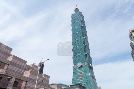 Photo for Taiwan - 13 June 2023: Taipei 101 tower in Taiwan - Royalty Free Image