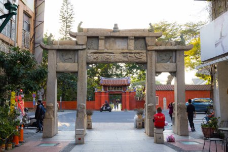 Photo for Tainan, Taiwan - 23 February 2023: The gate of Taiwan's Confucian Temple in Tainan - Royalty Free Image