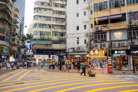 Photo for Hong Kong - 20 June 2023: Hong Kong Causeway Bay district - Royalty Free Image