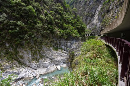 Photo for Hiking trail in Taroko Gorge of Hualien Taroko of Taiwan - Royalty Free Image
