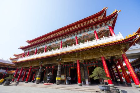 Téléchargez les photos : Tainan, Taiwan - 22 February 2023: Luermen Tianhou Gong Mazu Temple in Tainan of Taiwan - en image libre de droit