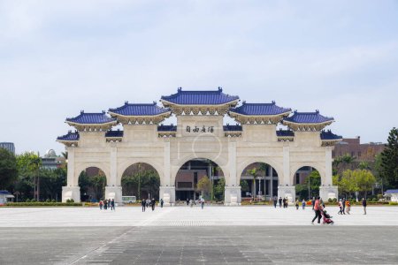 Photo for Taipei, Taiwan - 02 March 2023: Chiang Kai shek Memorial Hall in Taiwan - Royalty Free Image