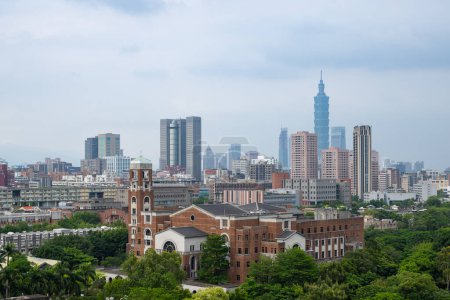 Photo for Taipei, Taiwan - 12 May 2023: Taipei City landmark - Royalty Free Image