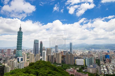 Photo for Taipei, Taiwan - 15 August 2023: Taipei City landmark - Royalty Free Image