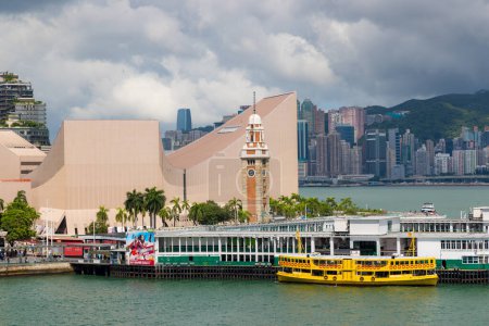 Photo for Hong Kong - 20 June 2023: Hong Kong Tsim Sha Tsui waterfront - Royalty Free Image