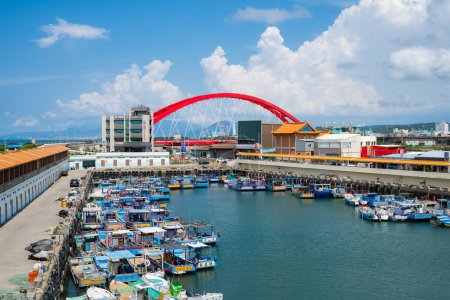 Téléchargez les photos : Taoyuan, Taïwan - 27 août 2023 : Port de poisson de Zhuwei à Taoyuan de Taïwan - en image libre de droit