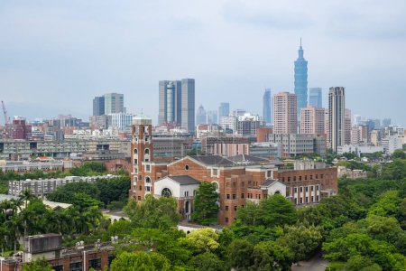 Photo for Taipei, Taiwan - 12 May 2023: Taipei City skyline - Royalty Free Image