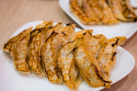 Photo for Japanese pan fried meat dumpling - Royalty Free Image