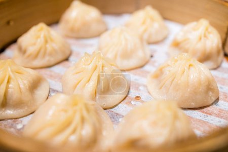 Photo for Chinese style steamed soup bun in restaurant - Royalty Free Image