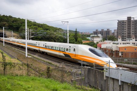 Téléchargez les photos : Taoyuan, Taïwan - 20 août 2023 : Taiwan High Speed Rail - en image libre de droit