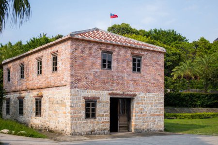 Foto de Edificio tradicional de ladrillo rojo en Tamsui de Taiwán - Imagen libre de derechos