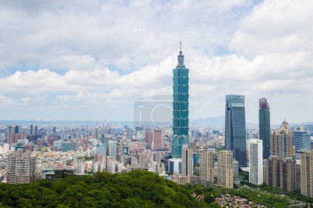 Photo for Taipei, Taiwan - 15 August 2023: Taipei city landmark - Royalty Free Image
