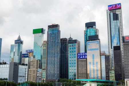 Foto de Hong Kong - 20 de junio de 2023: Hong Kong Distrito de negocios - Imagen libre de derechos