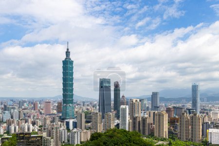 Photo for Taipei, Taiwan - 15 August 2023: Taipei City skyline - Royalty Free Image