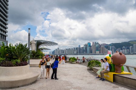 Téléchargez les photos : Hong Kong - 20 juin 2023 : Promenade d'eau de Hong Kong - en image libre de droit