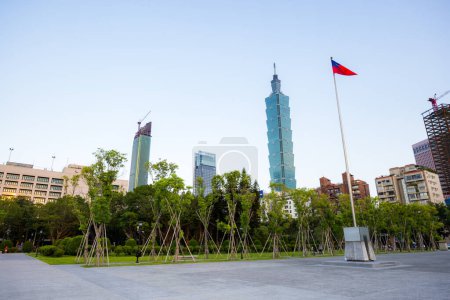Photo for Taipei, Taiwan - 14 September 2023: Taipei city landmark - Royalty Free Image