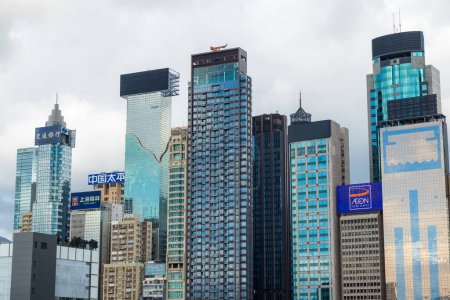 Foto de Hong Kong - 20 de junio de 2023: Hong Kong Distrito de negocios - Imagen libre de derechos