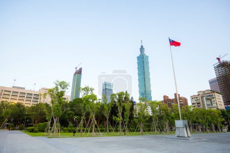 Photo for Taipei, Taiwan - 14 September 2023: Taipei city landmark - Royalty Free Image
