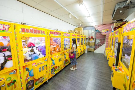 Photo for Taiwan - 05 July 2023: Claw machine shop in taiwan - Royalty Free Image