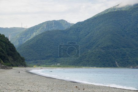 Foto de Costa del mar en el distrito de Fenniaolin en Taiwán - Imagen libre de derechos