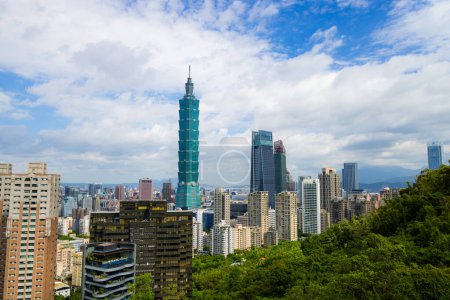 Photo for Taipei, Taiwan - 15 August 2023: Taipei city landmark - Royalty Free Image