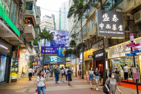 Foto de Hong Kong - 20 de junio de 2023: Hong Kong causeway Bay district - Imagen libre de derechos