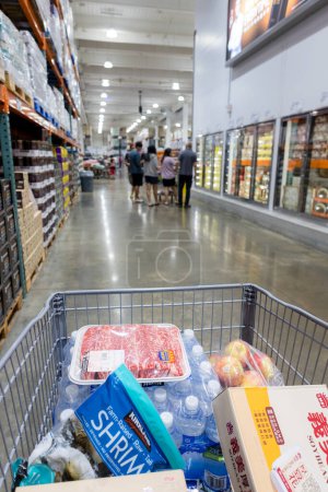 Photo for Taiwan - 30 October 2023: Shopping cart in Costco Store - Royalty Free Image