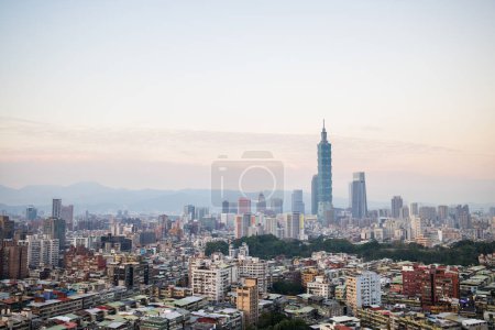 Photo for Taipei, Taiwan - 09 December 2023: Taipei city downtown - Royalty Free Image