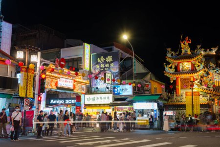 Photo for Taiwan - 14 December 2023: Raohe st. night market in Taipei city - Royalty Free Image