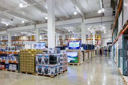 Photo for Taiwan - 20 December 2023: Inside of the Costco store in Taiwan - Royalty Free Image