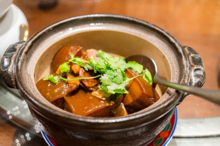 Téléchargez les photos : Restaurant taïwanais au ventre de porc braisé - en image libre de droit