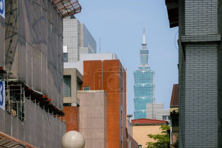 Photo for Taipei, Taiwan - 11 April 2023: Taipei city skyline - Royalty Free Image