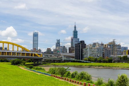 Photo for Taipei, Taiwan - 25 July 2023: Taipei city landmark - Royalty Free Image