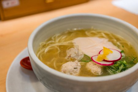 Photo for Bowl of Japanese ramen in restaurant - Royalty Free Image