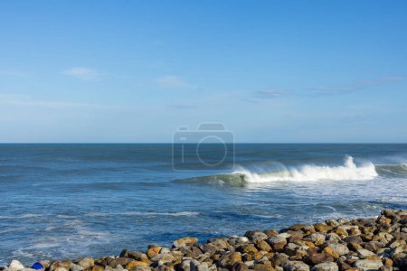 Foto de Día soleado con la bahía del océano - Imagen libre de derechos