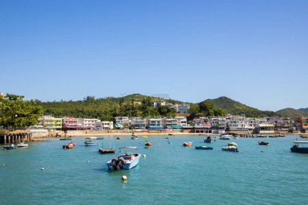 Photo for Hong Kong - 10 November  2021: Lamma Island in Hong Kong city - Royalty Free Image