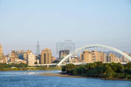 Photo for Taipei city with riverside of Taiwan - Royalty Free Image