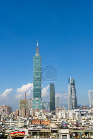 Photo for Taipei, Taiwan - 18 January 2024: Taipei city skyline - Royalty Free Image