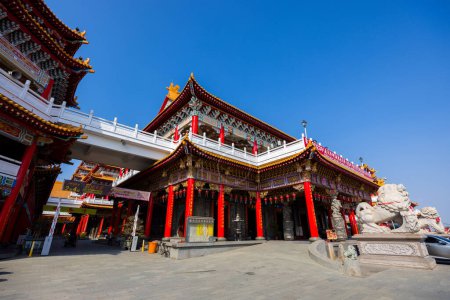 Téléchargez les photos : Tainan, Taiwan - 22 février 2023 : Temple Luermen Tianhou Gong Mazu à Tainan de Taiwan - en image libre de droit