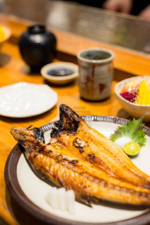 Photo for Grill Japanese fish in the restaurant - Royalty Free Image